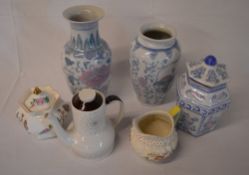 Various ceramics including vases, Royal