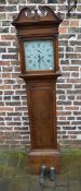 Late Georgian oak 8 day longcase clock b