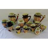 Assorted Lancaster character jugs