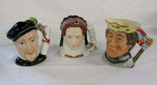 Royal Doulton large character jugs 'Prin