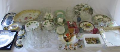 Various ceramics and glassware inc Alfre