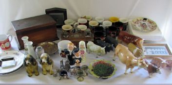 Selection of ceramics, silver plate etc