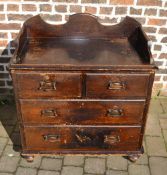 Victorian stained pine chest of drawers