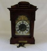 Mantle clock with plaque 'Presented to M