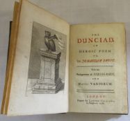 The Dunciad an Heroic Poem to Dr Jonatha