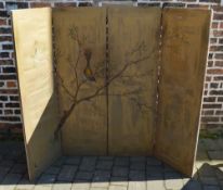 French hand painted folding screen with