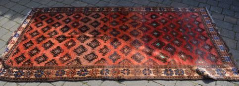 Afghan heavy tribal rug with a tradition