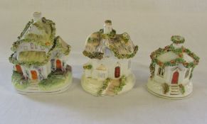 2 Victorian Staffordshire pastille burne