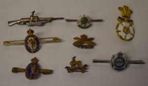 Military sweetheart brooches including s