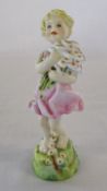 Royal Worcester figurine of a girl with