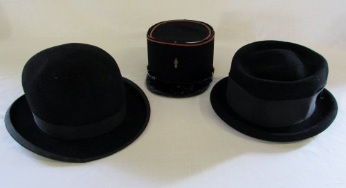 Bowler hat, Kepi and Ladies hat (Paris m