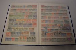 Large stock book of commonwealth stamps