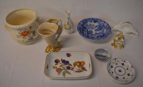 Various ceramics including Clarice Cliff