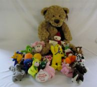 Selection of cuddly toys inc TY