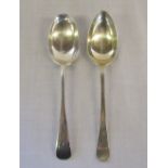 2 silver dessert spoons Sheffield 1904/5