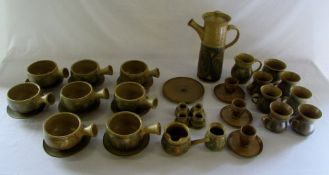 Assorted Alvingham Pottery inc soup bowl