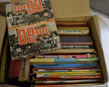 Old books and annuals including Joe 90,