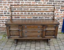 Old Charm oak sideboard/dresser with lin