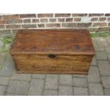 Small Victorian elm blanket box