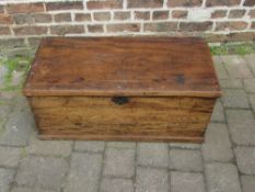 Small Victorian elm blanket box