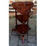 Small reproduction mahogany whatnot