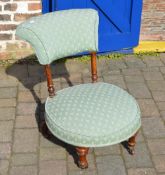 Victorian open back nursing chair