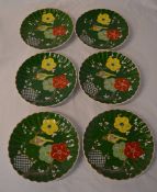 6 Japanese Imari style plates