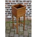 Edwardian plant stand with inlaid string