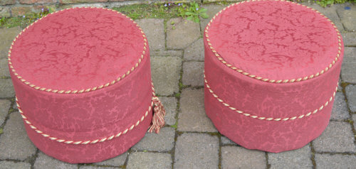 Pair of pouffes