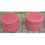 Pair of pouffes