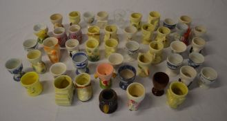 Large selection of mixed egg cups