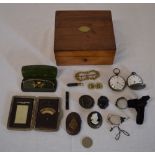 Box containing pocket watches, various s