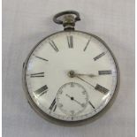 Silver pocket watch London 1871