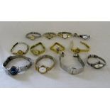 4 ladies mechanical wrist watches & 8 ba