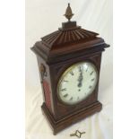 Georgian mahogany cased bracket clock wi