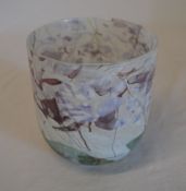Isle of Wight glass mottled vase, approx