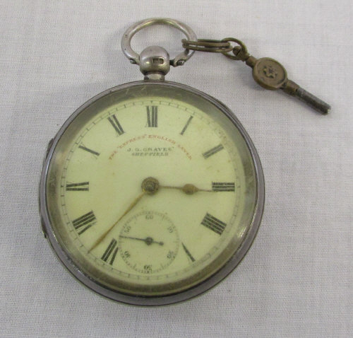 Silver pocket watch Chester 1899 The 'Ex