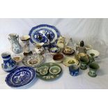 Various glass & ceramics including Wedg