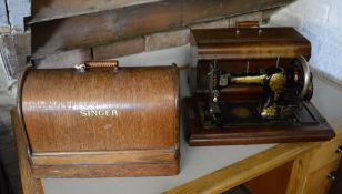Singer sewing machine & a Rushby sewing