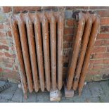 Victorian cast iron 10 fin radiator