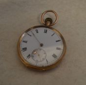 12ct gold pocket watch with London Impor