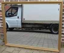 Large gilt framed wall mirror (142cm by