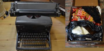 Imperial 60 typewriter & a suitcase cont