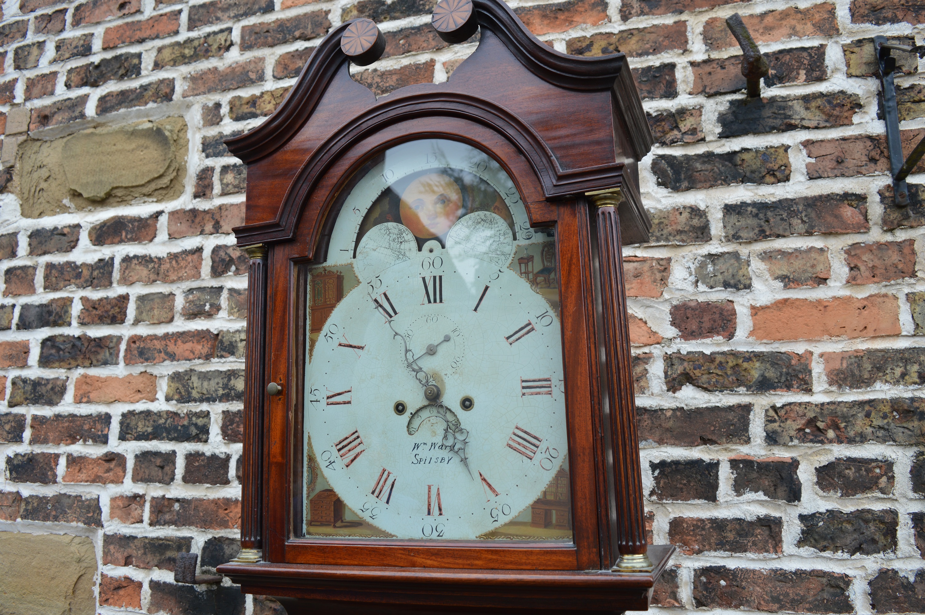 Late Georgian 8 day longcase clock with - Image 2 of 3