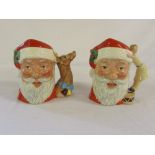 2 Royal Doulton 'Santa Claus' large char