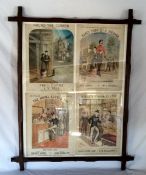 Framed Victorian sheet music