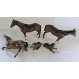 Various Beswick horses and foals (1 hors