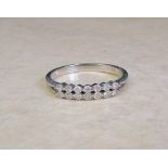 9ct white gold diamond ring 0.20 ct size