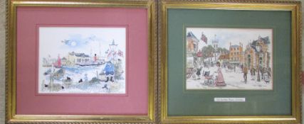 2 Colin Carr framed prints 40 cm x 34 cm