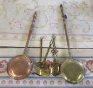Various brass ware inc bed pans